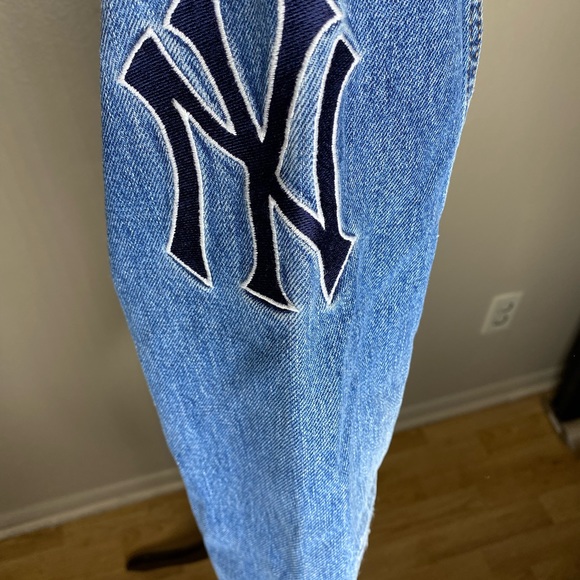 Kith MLB New York Yankees Denim Jacket and Vest Size XS - Picture 2 of 9
